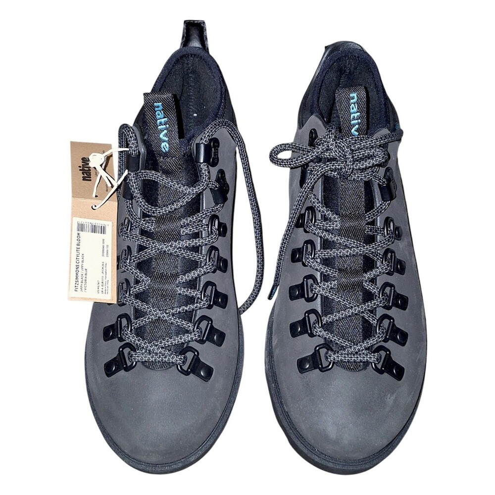 NATIVE FITZSIMMONS WOMENS WALKING BOOTS ANKLE WATERPROOF CASUAL BOOTS BLACK 7M